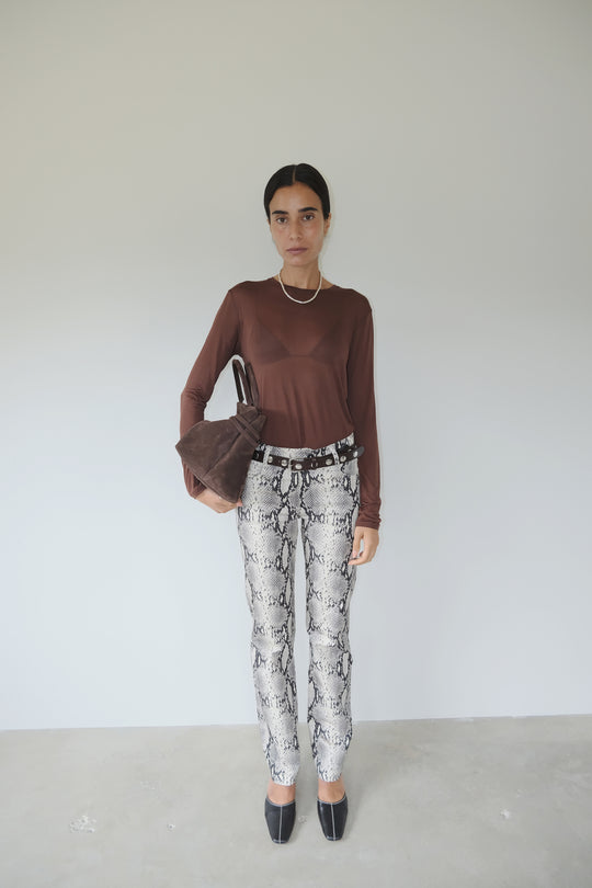 pantalon imprimé python kaa
