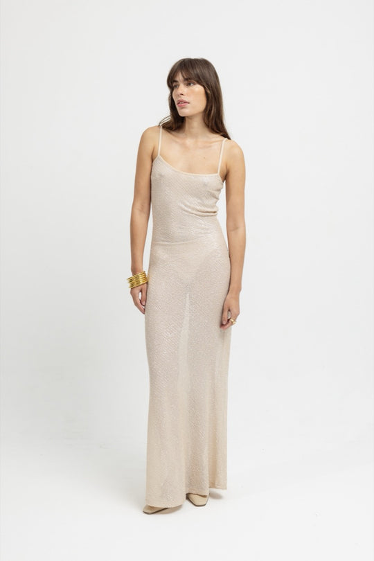 embroidered maxi dress glitt