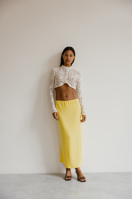 jupe longue en jersey levant