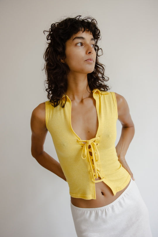 Jersey lace-up top Portcros 