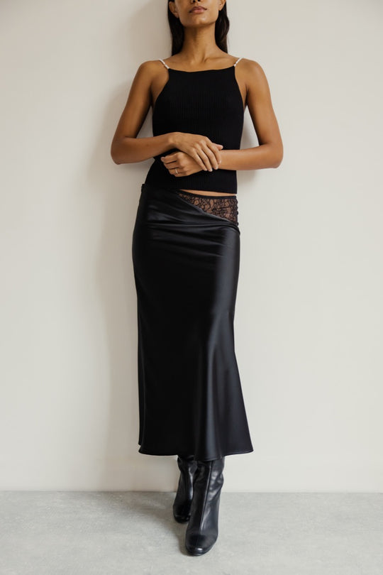 Satin mid skirt Curzola 